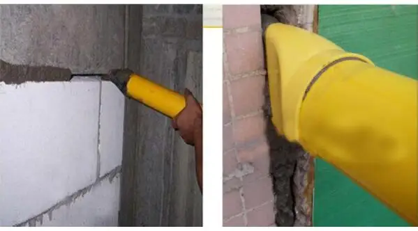 Mörtel Pointing&Grouting Gun Sprayer Applikator Werkzeug für Zement Kalk gelb